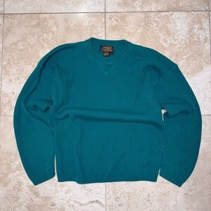 2000s Vintage Turquoise Eddie bauer Crewneck